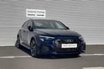 2023 Audi A3 Sportback 45 TFSI e S Line Competition 5dr S Tronic (C+S) in Navarra blue, metallic at Coventry Audi