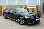 2023 Audi A8 Saloon L 60 TFSI e Quattro S Line 4dr Tiptronic in Sebring black, crystal effect at Worcester Audi
