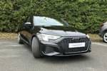 2023 Audi A3 Saloon 35 TFSI Black Edition 4dr S Tronic in Mythos black, metallic at Worcester Audi