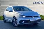 2023 Volkswagen Polo Hatchback 1.0 TSI Life 5dr DSG in Reflex silver at Listers Volkswagen Stratford-upon-Avon