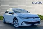 2023 Volkswagen Golf Hatchback 1.5 eTSI 150 Life 5dr DSG in Pure White at Listers Volkswagen Loughborough