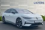 2024 Volkswagen ID.7 Hatchback 210kW Launch Edition Pro 77kWh 5dr Auto in Glacier White Metallic Black Roof at Listers Volkswagen Stratford-upon-Avon