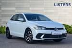 2024 Volkswagen Polo Hatchback 1.0 TSI Life 5dr in Pure White at Listers Volkswagen Loughborough