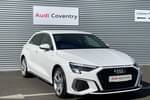 2024 Audi A3 Sportback 40 TFSI e S Line 5dr S Tronic in Ibis White at Coventry Audi