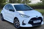 2021 Toyota Yaris Hatchback 1.5 Hybrid Dynamic 5dr CVT in White at Listers Toyota Lincoln