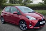 2019 Toyota Yaris Hatchback 1.5 VVT-i Icon Tech 5dr CVT in Red at Listers Toyota Lincoln