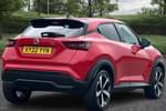 Image two of this 2022 Nissan Juke Hatchback 1.0 DiG-T 114 Tekna 5dr in Pearl - Fuji sunset red at Listers Toyota Nuneaton