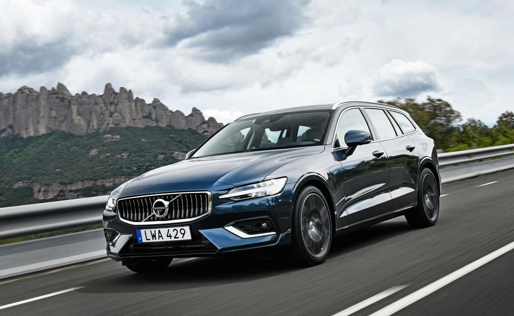 Front exterior shot of the Volvo V60