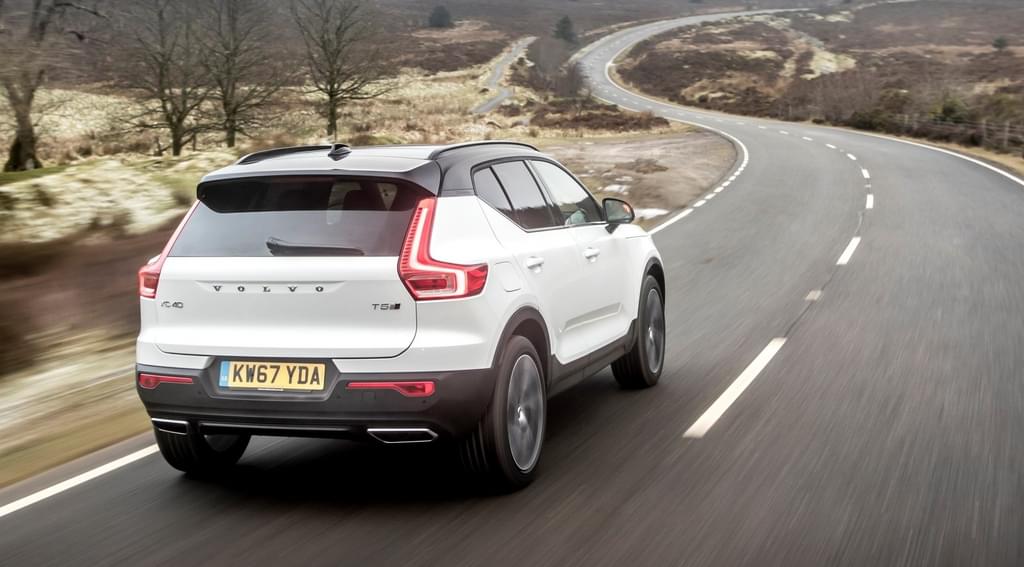 Rear exterior of the Volvo XC40