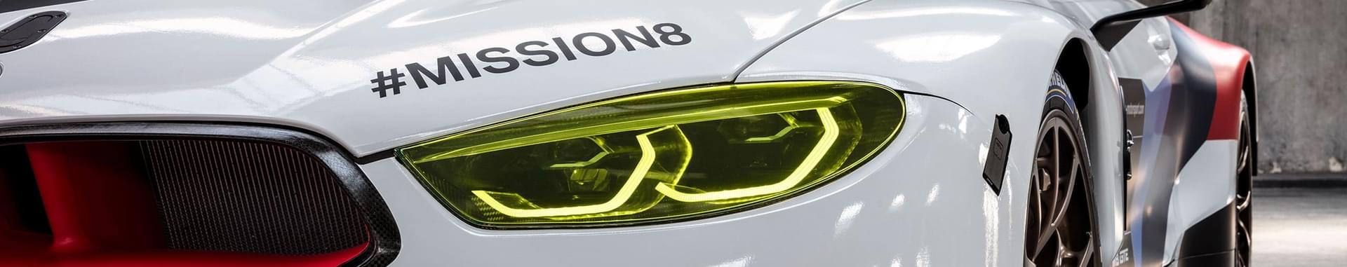 BMW Mission8 headlight closeup