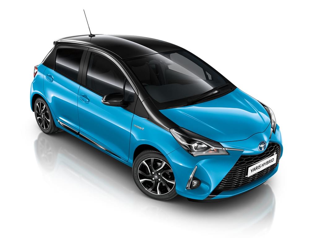 Front exterior shot of the Toyota Yaris