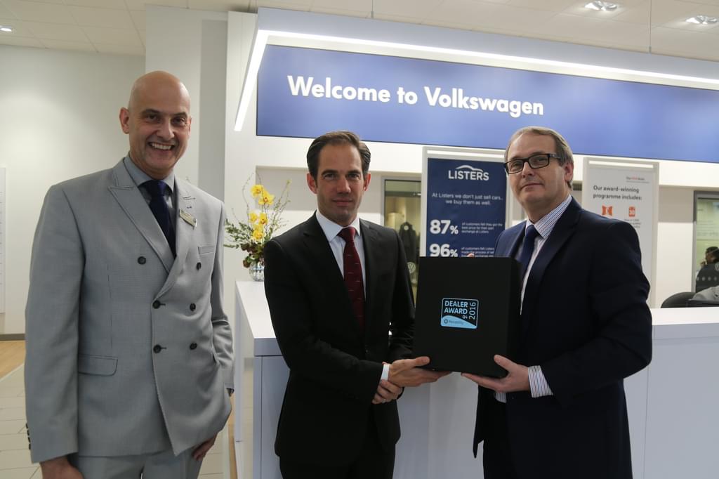 Listers Volkswagen Leamington has won the Motabilty dealer award Listers Volkswagen Leamington has won the Motabilty dealer award