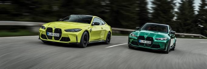 The new BMW M3 Competition Saloon and M4 Competition Coupé.  