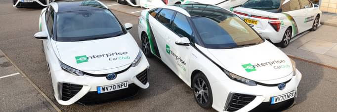 Enterprise adds 17 Toyota Mirai Hydrogen cars to UK Fleet.