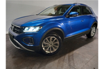 New Volkswagen T-Roc Hatchback 1.5 TSI Match 5dr in Ravenna Blue Metallic at Listers Volkswagen Coventry