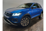 New Volkswagen T-Roc Hatchback 1.5 TSI Match 5dr in Ravenna Blue Metallic at Listers Volkswagen Stratford-upon-Avon