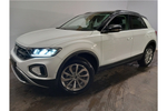 New Volkswagen T-Roc Hatchback 1.5 TSI Match 5dr in Pure White Flat Black at Listers Volkswagen Worcester