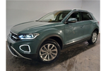 New Volkswagen T-Roc Hatchback 1.5 TSI Style 5dr in Petrol Blue Metallic at Listers Volkswagen Worcester