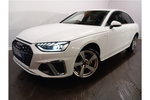 New Audi A4 Saloon 35 TFSI S Line 4dr S Tronic in Glacier white, metallic at Coventry Audi