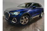 New Audi Q3 Sportback 35 TFSI S Line 5dr S Tronic [Leather] in Navarra blue, metallic at Coventry Audi