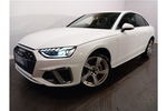 New Audi A4 Saloon 35 TFSI S Line 4dr S Tronic in Glacier white, metallic at Coventry Audi