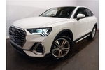 New Audi Q3 Sportback 35 TFSI S Line 5dr S Tronic in Glacier white, metallic at Coventry Audi