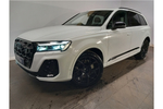 New Audi Q7 Estate 55 TFSI e Quattro Black Edition 5dr Tiptronic in Glacier white, metallic at Coventry Audi