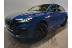 New Audi Q8 Estate 55 TFSI Quattro Black Edition 5dr Tiptronic in Ascari blue, metallic at Coventry Audi