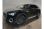 New Audi Q3 Sportback 35 TFSI S Line 5dr S Tronic in Mythos black, metallic at Coventry Audi