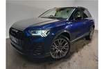 New Audi Q3 Estate 35 TFSI Black Edition 5dr S Tronic [20" Alloy] in Navarre blue, metallic at Coventry Audi