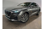New Audi Q8 Estate 55 TFSI Quattro S Line 5dr Tiptronic in Daytona grey, pearl effect at Coventry Audi