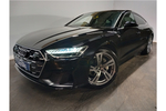 New Audi A7 Sportback 45 TFSI Quattro S Line 5dr S Tronic in Mythos black, metallic at Stratford Audi