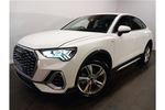 New Audi Q3 Sportback 35 TFSI S Line 5dr S Tronic [Leather] in Arkona white, solid at Stratford Audi