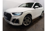 New Audi Q5 Estate 2.0 TFSI Quattro S Line 5dr S Tronic in Glacier white, metallic at Stratford Audi