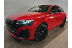 New Audi Q8 Estate 55 TFSI Quattro Black Edition 5dr Tiptronic in Chili red, metallic at Stratford Audi