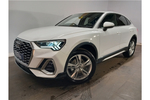 New Audi Q3 Sportback 35 TFSI S Line 5dr S Tronic in Arkona white, solid at Worcester Audi