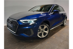 New Audi A3 Sportback 40 TFSI e S Line 5dr S Tronic in Navarra blue, metallic at Worcester Audi