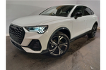 New Audi Q3 Sportback 35 TFSI Black Edition 5dr S Tronic in Glacier white, metallic at Worcester Audi