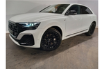 New Audi Q8 Diesel Estate 50 TDI Quattro Black Edition 5dr Tiptronic in Glacier white, metallic at Worcester Audi