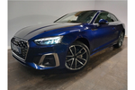 New Audi A5 Coupe 40 TFSI 204 S Line 2dr S Tronic in Navarra blue, metallic at Birmingham Audi