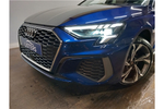 Image two of this New Audi A3 Sportback 35 TFSI S Line 5dr S Tronic [Tech Pack] in Navarra blue, metallic at Birmingham Audi