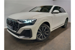 New Audi Q8 Diesel Estate 50 TDI Quattro S Line 5dr Tiptronic in Pure white, solid at Birmingham Audi