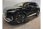 New Audi Q4 e-tron Estate 210kW 45 82kWh S Line 5dr Auto [Leather] in Mythos black, metallic at Birmingham Audi