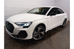 New Audi A3 Saloon 35 TFSI Black Edition 4dr S Tronic in Arkona white, solid at Birmingham Audi