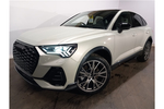 New Audi Q3 Sportback 40 TFSI Quattro Black Edition 5dr S Tronic in Dew silver, metallic at Birmingham Audi