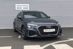 2023 Audi A3 Saloon 30 TFSI S Line 4dr in Daytona Grey Pearlescent at Coventry Audi