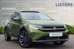 2023 Volkswagen Taigo Hatchback 1.5 TSI 150 Style 5dr DSG in Visual Green at Listers Volkswagen Loughborough