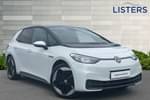 2023 Volkswagen ID.3 Hatchback 150kW Life Pro Performance 58kWh 5dr Auto in Glacier White Metallic Black Roof at Listers Volkswagen Stratford-upon-Avon