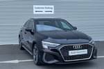 2023 Audi A3 Saloon 30 TFSI S Line 4dr S Tronic in Mythos black, metallic at Coventry Audi
