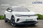 2023 Volkswagen ID.4 Estate 128kW Life Ed Pro 77kWh 5dr Auto (125kW Ch) in Glacier White at Listers Volkswagen Stratford-upon-Avon